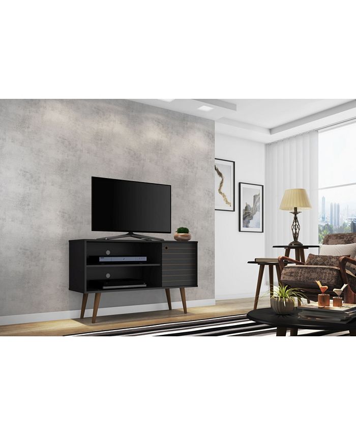 Manhattan Comfort Liberty 42.52" Mid Century Modern TV Stand with 2