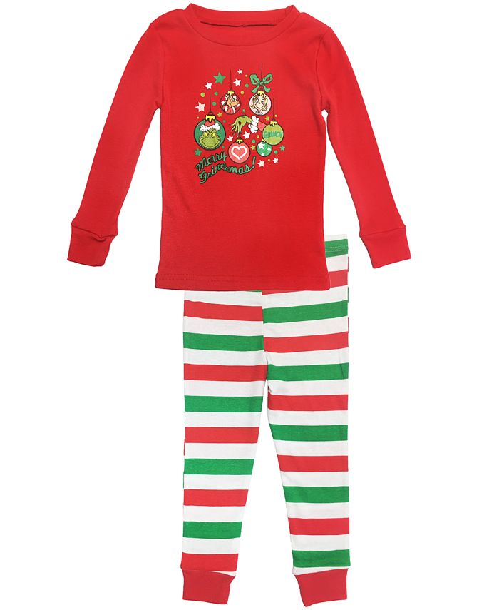 The Grinch Matching Baby Girls Two Piece Pajamas, Online Only - Macy's