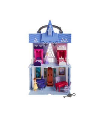Disney Frozen 2 Movie Pop Adventures Arendelle Castle Playset With Handle, Including Elsa Doll, Anna Doll, and 7 Accessories