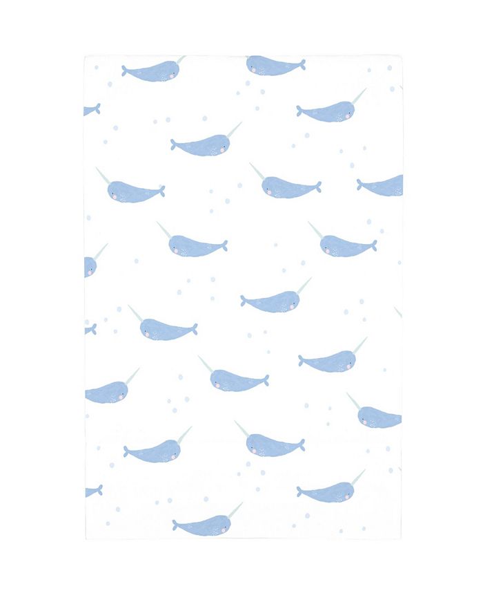 NoJo Narwhal Print Mini Crib Sheet Macy's