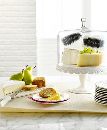 Martha Stewart Collection CLOSEOUT Serveware Embossed Cake Stand