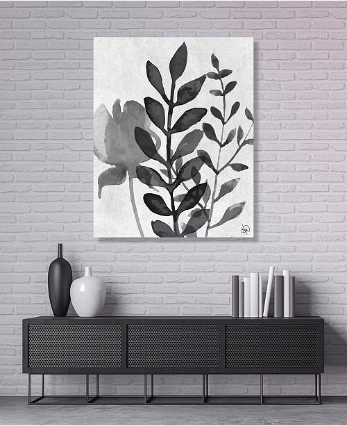 Kathy Ireland Creative Gallery Ink Stain Flowers Silhouette
