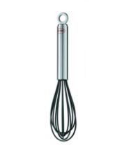Zulay Kitchen Balloon Stainless Steel Whisk with Soft Silicone Handle (12 inch) - Black