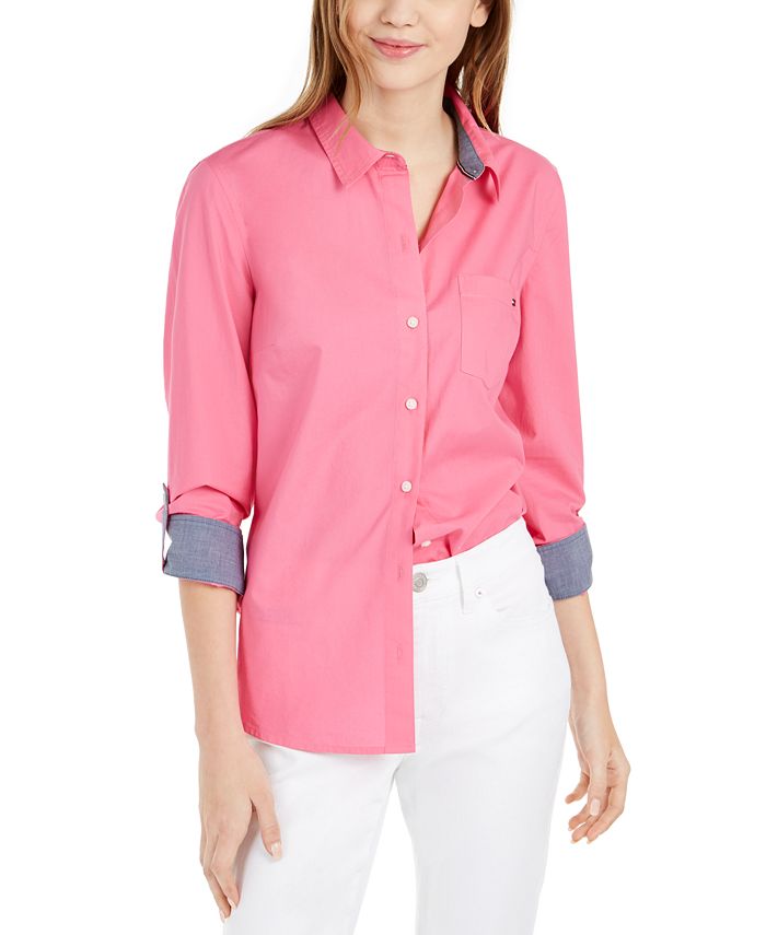 Tommy Hilfiger RollTab ButtonUp Shirt Macy's
