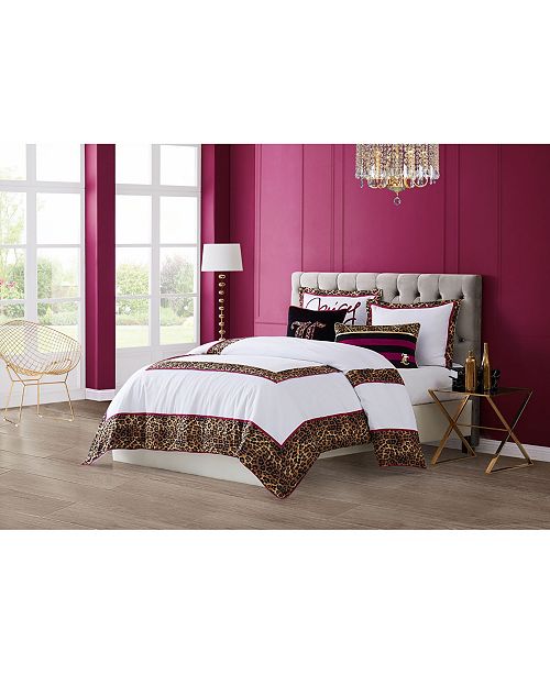 Juicy Couture Regent Leopard 3 Piece Queen Comforter Set Reviews