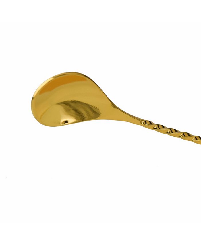 Prince of Scots 24K Gold-Plate Tear Drop Bar Spoon - Macy's