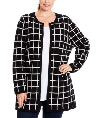 macys plus size sweater coats