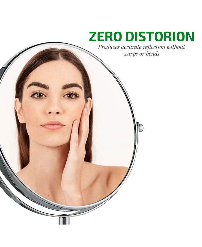 OVENTE 8" Dual Sided Tabletop Magnified Vanity Makeup Mirror Macy's