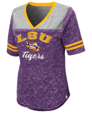 Colosseum Women's Lsu Tigers Mr Big V-neck T-Shirt