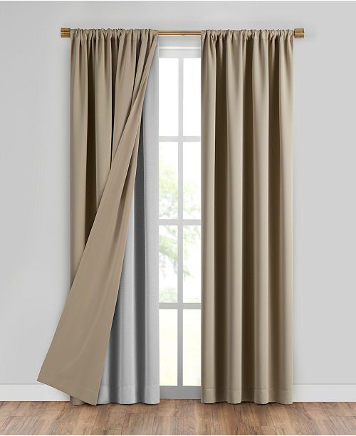 Elrene Extra Wide Thermal Blackout Curtain Liner 40 X80