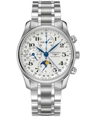 Longines - Men's Swiss Automatic Chronograph Master Stainless Steel Bracelet Watch 40mm