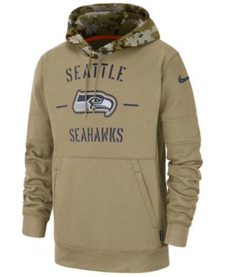 Mens Nike L Seattle Seahawks Salute to Service Hoodie Sweatshirt