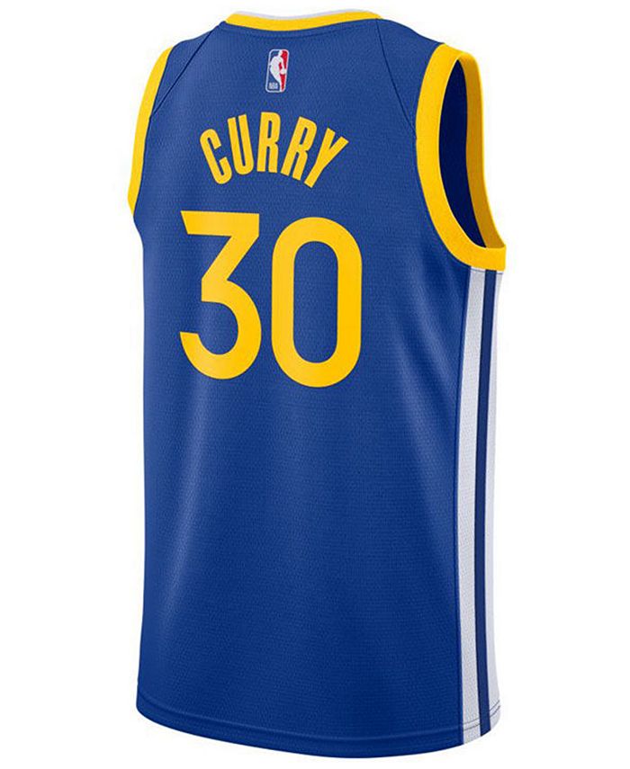 Nike Men's Stephen Curry Golden State Warriors Icon Swingman Jersey ...