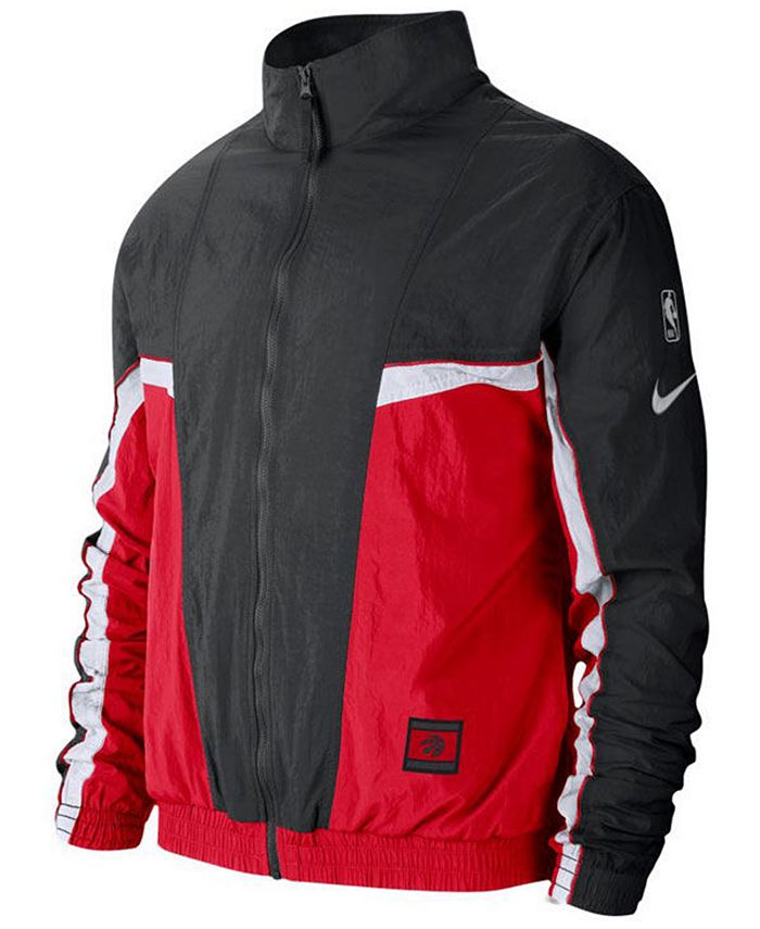 Men's Chicago Bulls Nike Black/Red Courtside Tracksuit Full-Zip Jacket
