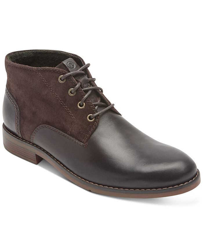 Rockport leather top chukka boots