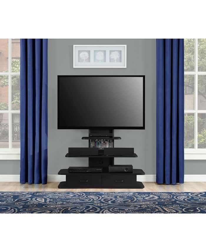 Ameriwood Home Galaxy TV Stand with Mount and Drawers for TVs up to 70