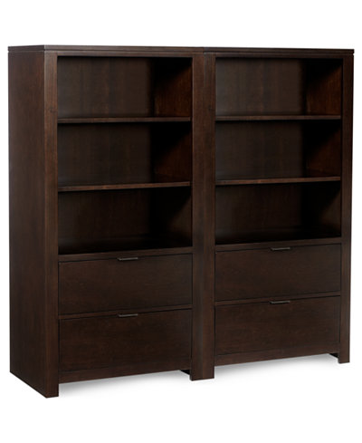 Tribeca Home Office Furniture, 2 Piece Set (Bunching Bookcases)