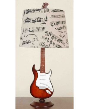 Creative Motion Guitar Desk Lamp with musical notes shade
