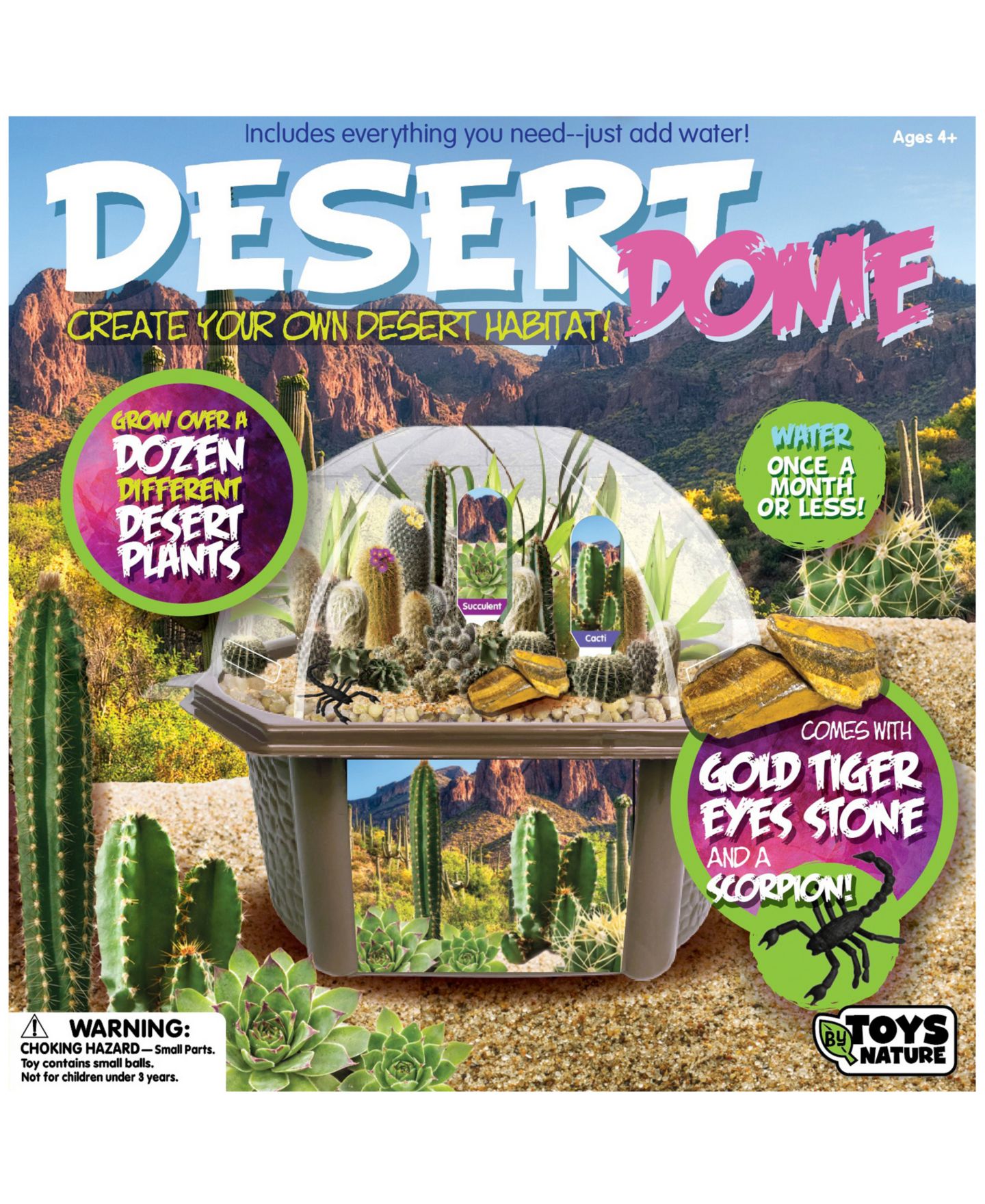 Детская игрушка Areyougame Desert Dome Biosphere Terrarium, Ages 4+ — фото 1