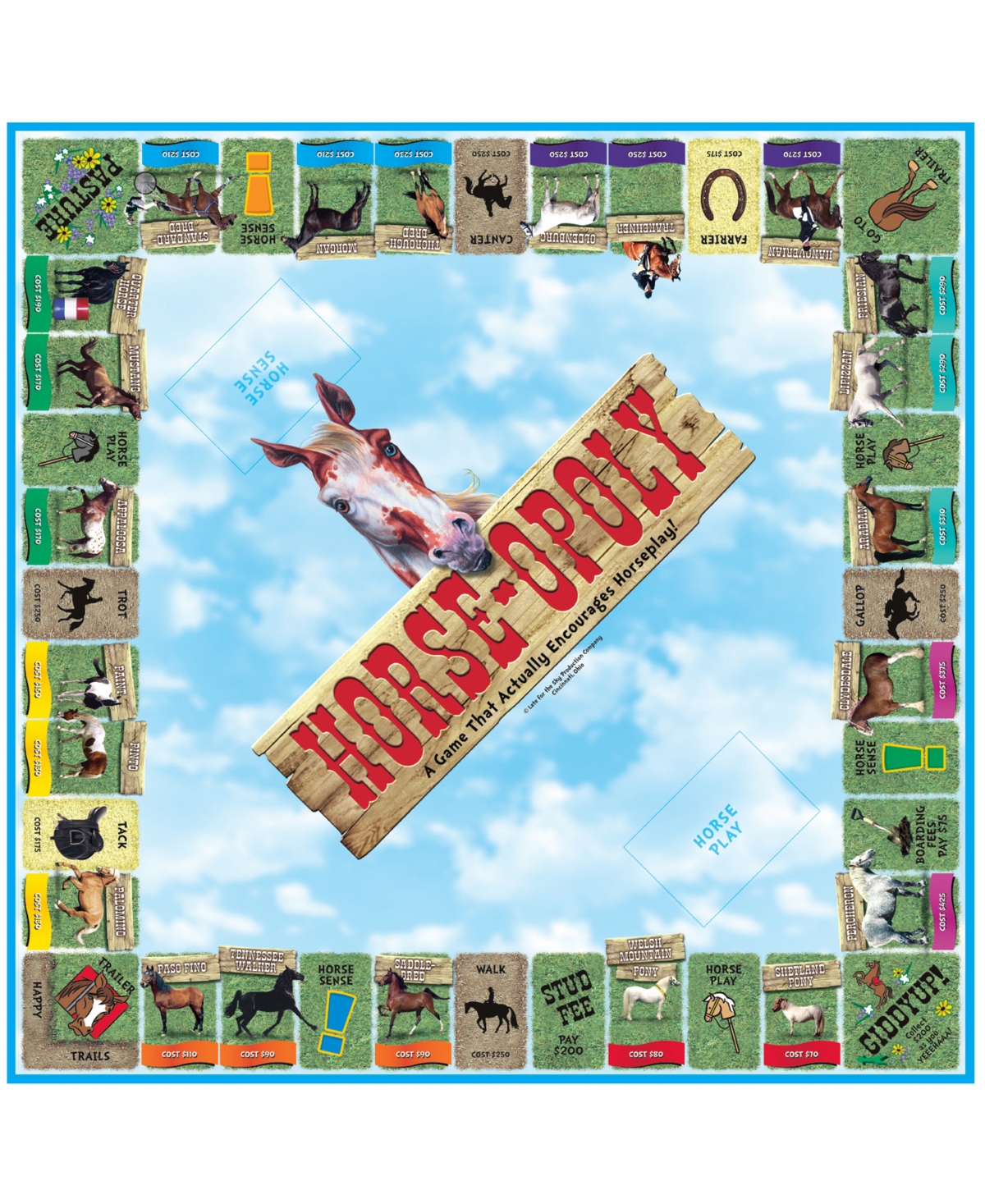 Shop Late For The Sky Horse-opoly Game In Multi