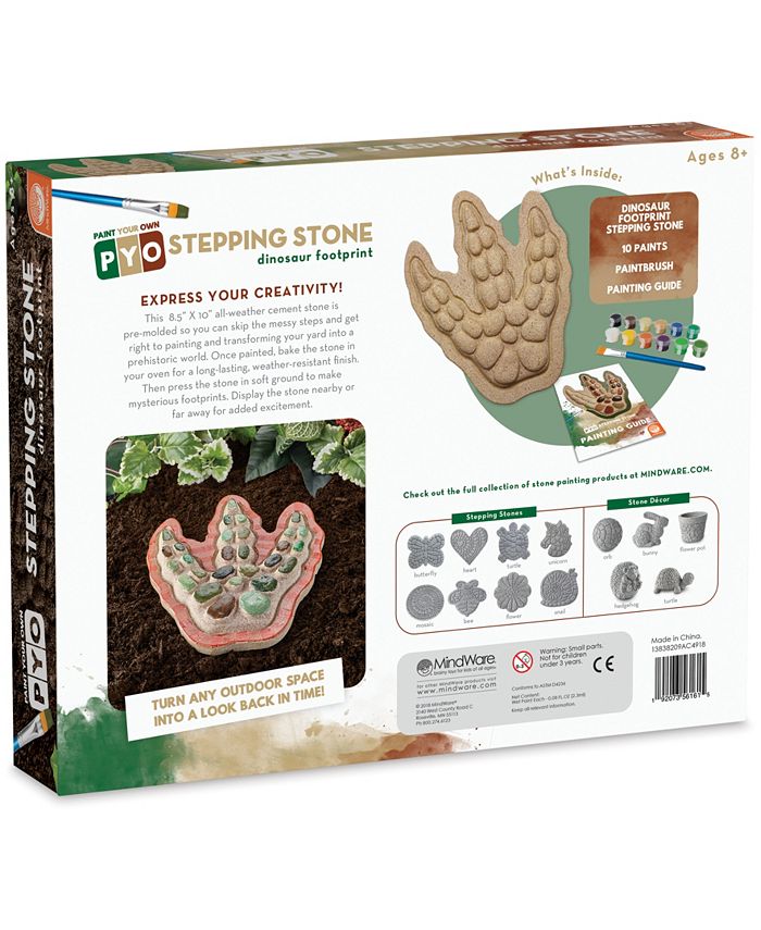 MindWare Paint Your Own Stepping Stone Dinosaur Footprint Macy's