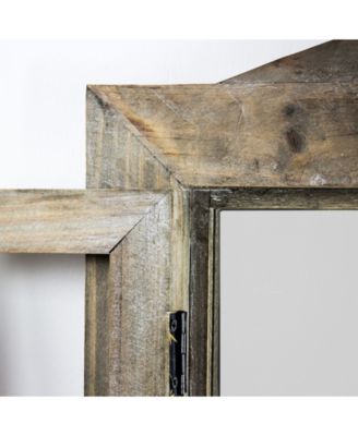 American Art Decor Rustic Window Shutter Wall Vanity Mirror