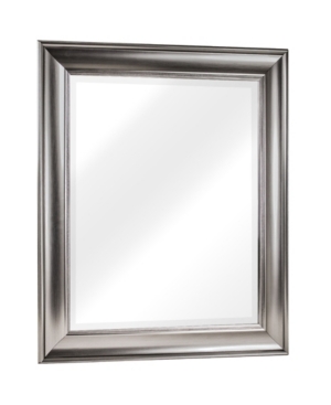 Crystal Art Gallery American Art Decor Clarence Silver Wall Vanity Mirror In Silver-tone