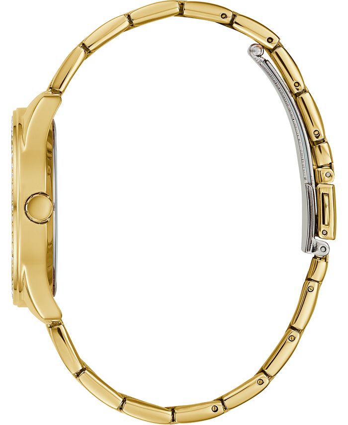 GUESS Women's Gold-Tone Stainless Steel Bracelet Watch 36.5mm - Macy's