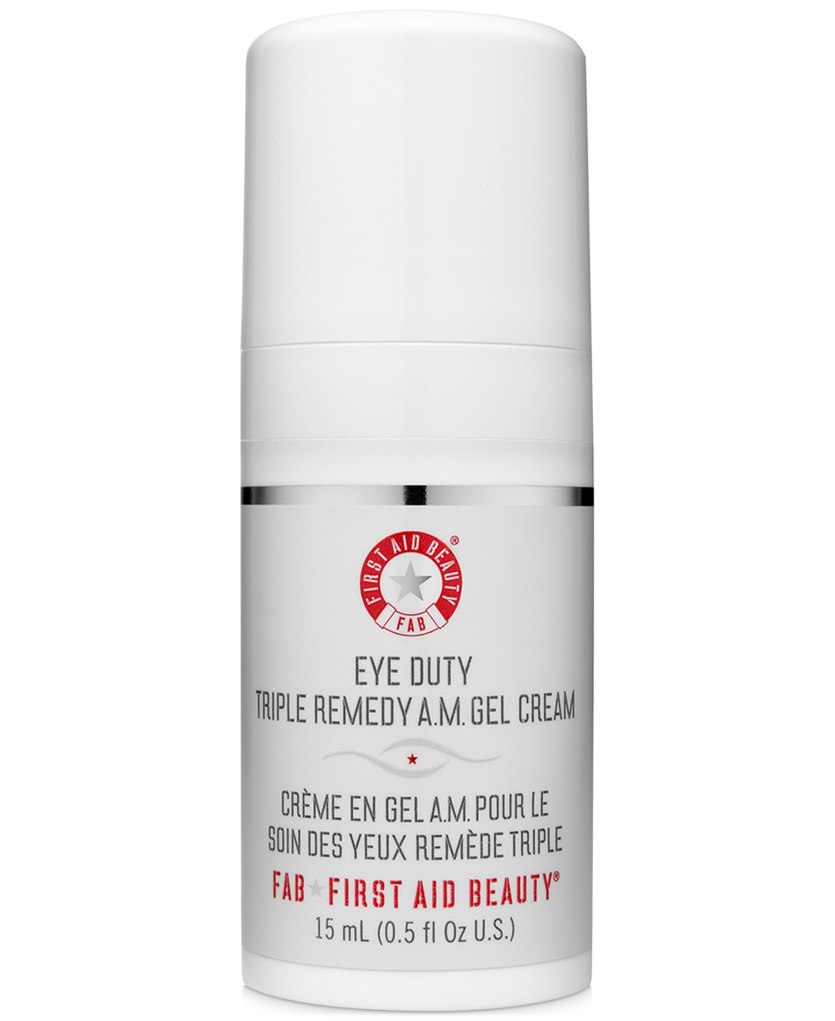 FIRST AID BEAUTY EYE DUTY TRIPLE REMEDY A.M. GEL CREAM, 0.5-OZ.