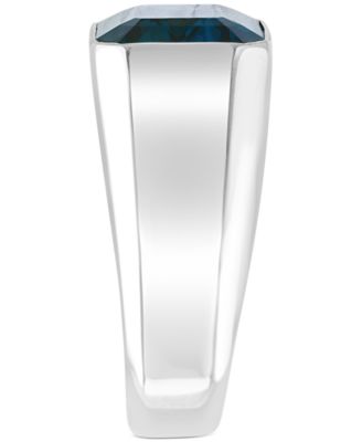 EFFY® Men's London Blue Topaz Ring (9-1/4 ct. t.w.) in Sterling Silver