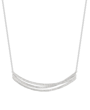 image of 3/4 ct. t.w. Round Shape Diamond Necklace in 14k White Gold