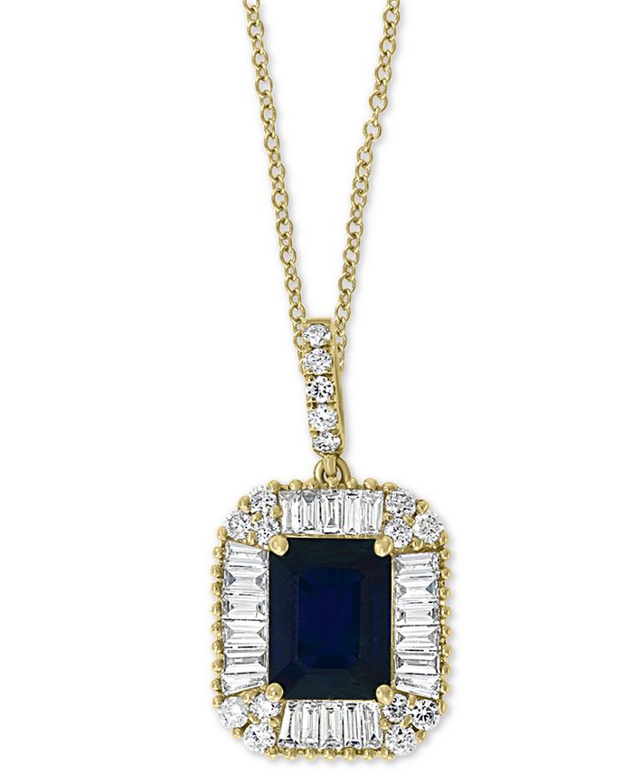 EFFY Collection EFFY® Sapphire (1-1/2 ct.-t.w.) & Diamond (1/2 ct. t.w ...