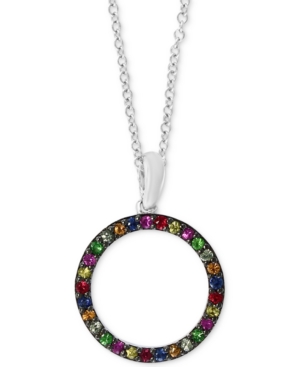image of Effy Multi-Gemstone (1/3 ct. t.w.) Circle 18