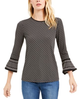 macys michael kors petite tops