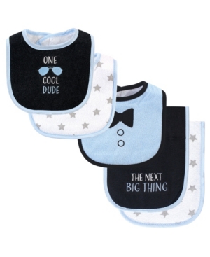Hudson Baby Bib and Burp Cloth Set 5-Piece