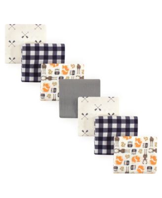 Seven-Pack Cozy Cotton Flannel Swaddling Blankets