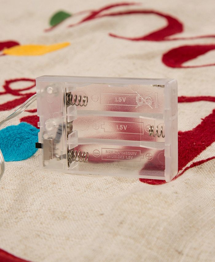 Ruffled linen christmas tree skirt