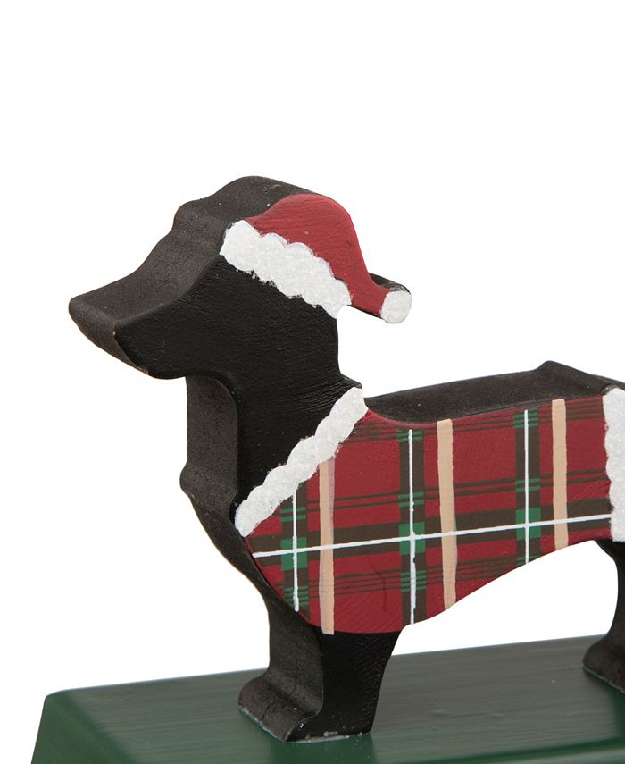 Glitzhome Wooden, Metal Dachhound Stocking Holder - Macy's