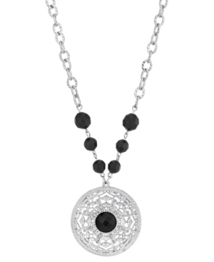 image of 2028 Silver-Tone Large Pendant Necklace