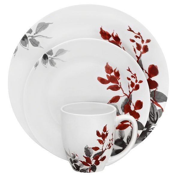 Corelle Kyoto Leaves Round 16Pc. Set, Service for 4 & Reviews