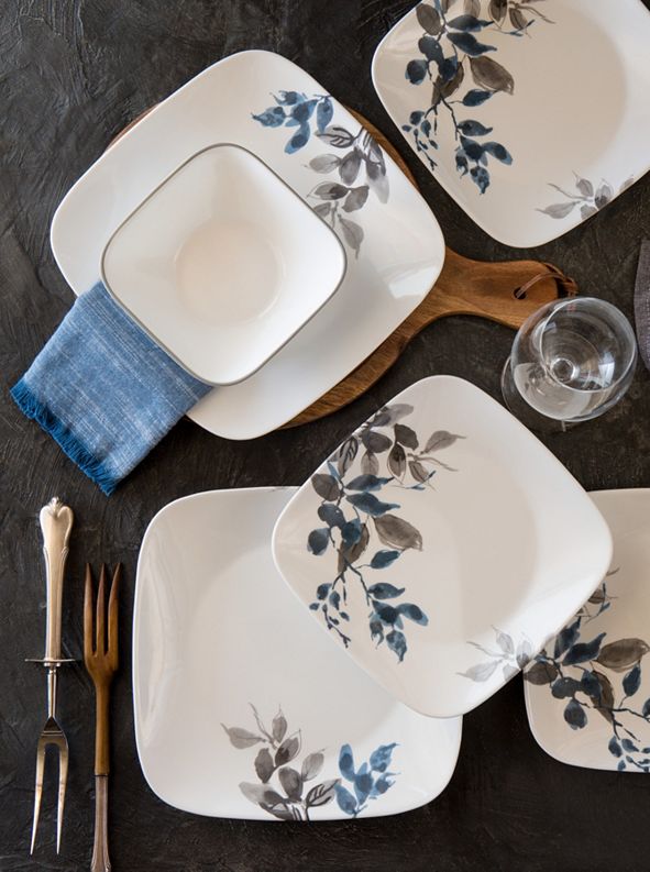 Corelle Kyoto Night 16Pc. Set, Service for 4 & Reviews Dinnerware