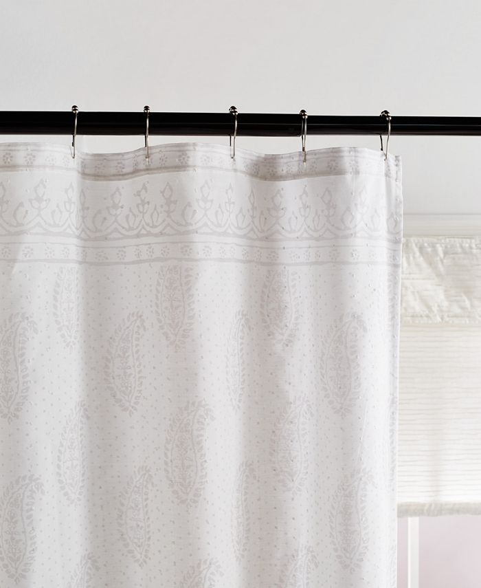 Peri Home Peri Textured Paisley Stall Shower Curtain Macy's