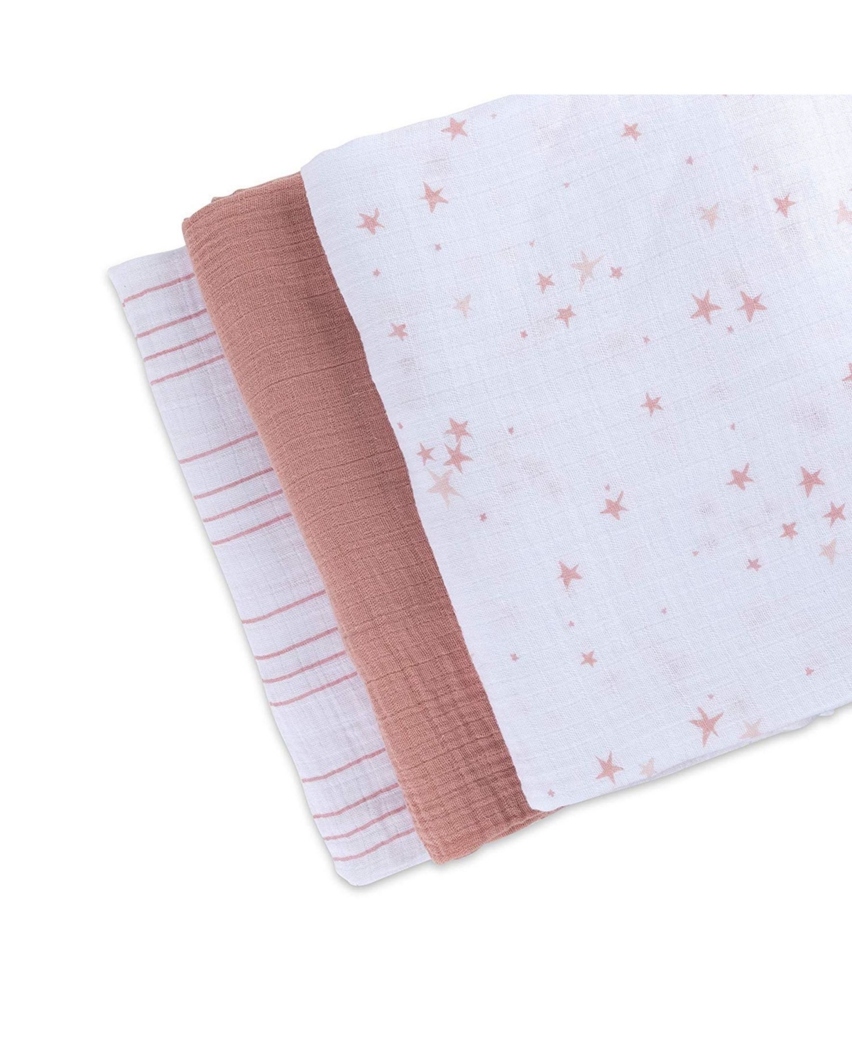 Ely's & Co. Cotton Muslin Swaddle Blanket 3 Pack