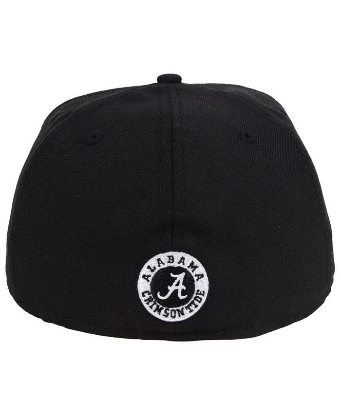 New Era Alabama Crimson Tide Core Black White 59FIFTY Fitted Cap Macy's