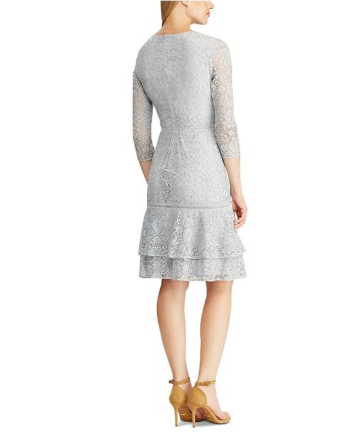 Lauren Ralph Lauren Lace Drop Waist Dress Reviews Dresses