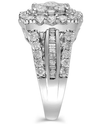 Macy's - Certified Diamond (3 ct.t.w.) Engagment Ring in 14k White Gold