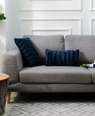 Plush Reversible Faux Fur 2-Pack Decorative Pillow, 24 x 24
