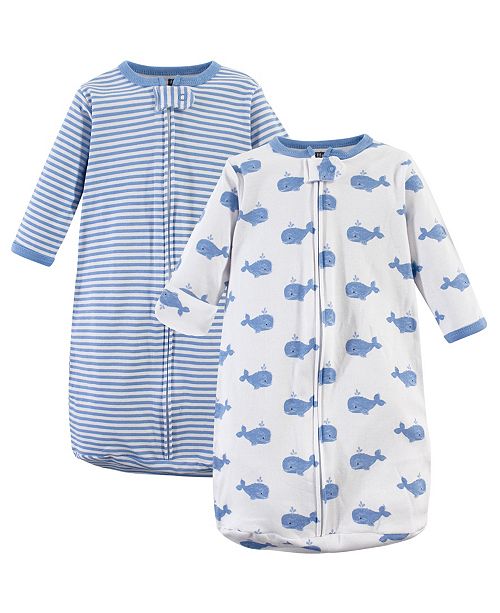 Hudson Baby Baby Boy Long Sleeve Wearable Sleeping Bag/Blanket, 2 Pack & Reviews - Pajamas ...