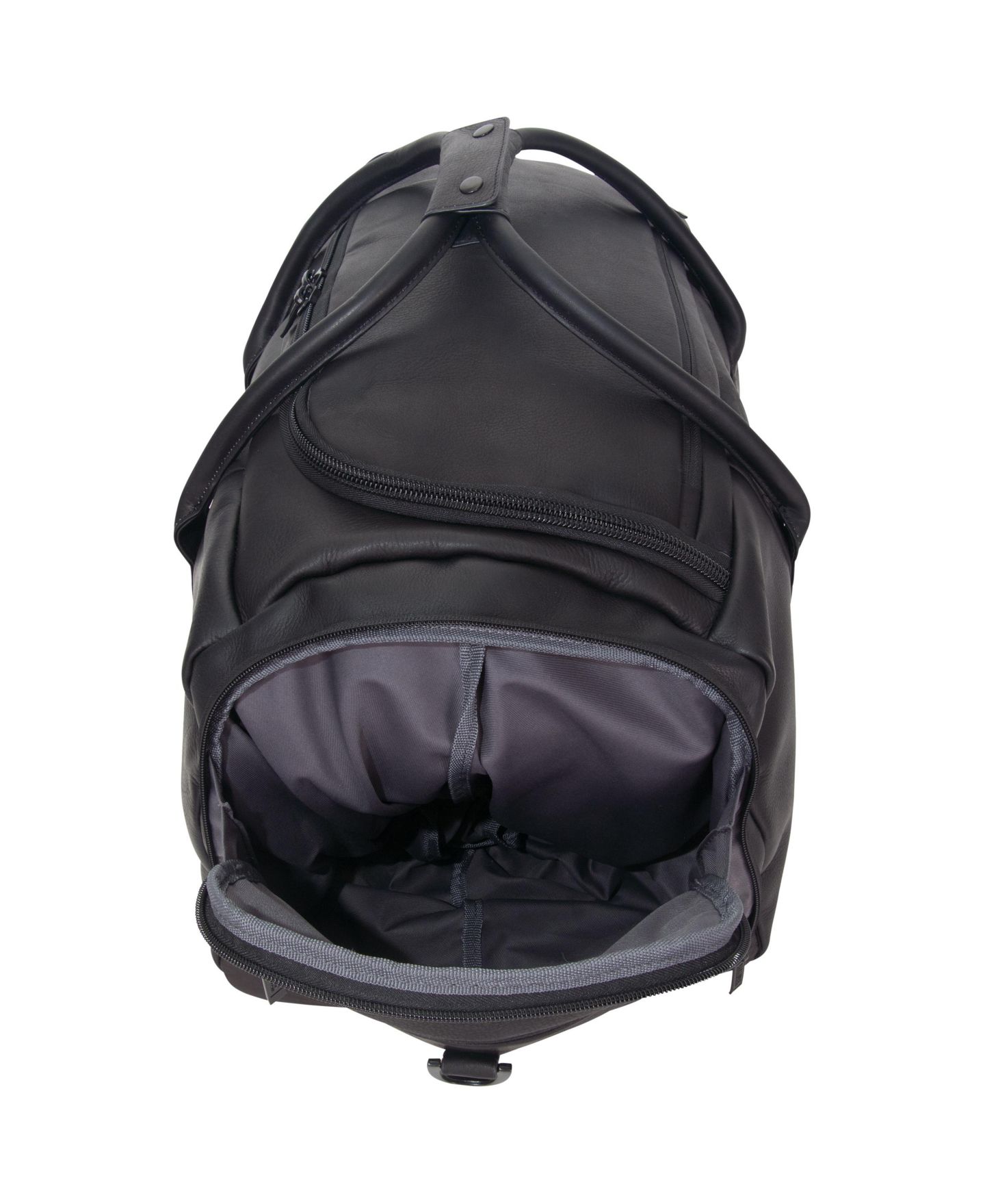 Сумка Kenneth Cole Reaction Colombian Leather 20" Single Compartment Top Load Travel Duffel, цвет: Чёрный — фото 5