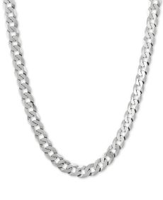 Macy's 22 Men's Curb Chain Necklace (7mm) in Solid 14k Gold - Macy's